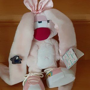 Applause Jackson Bunny Rabbit Vintage Long Large Floppy Ears - Pink